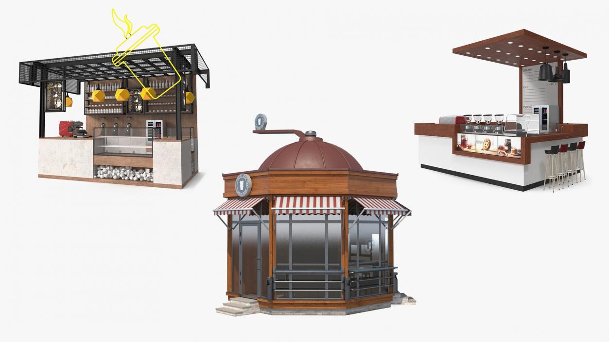 3D model Coffee Shops Collection 2