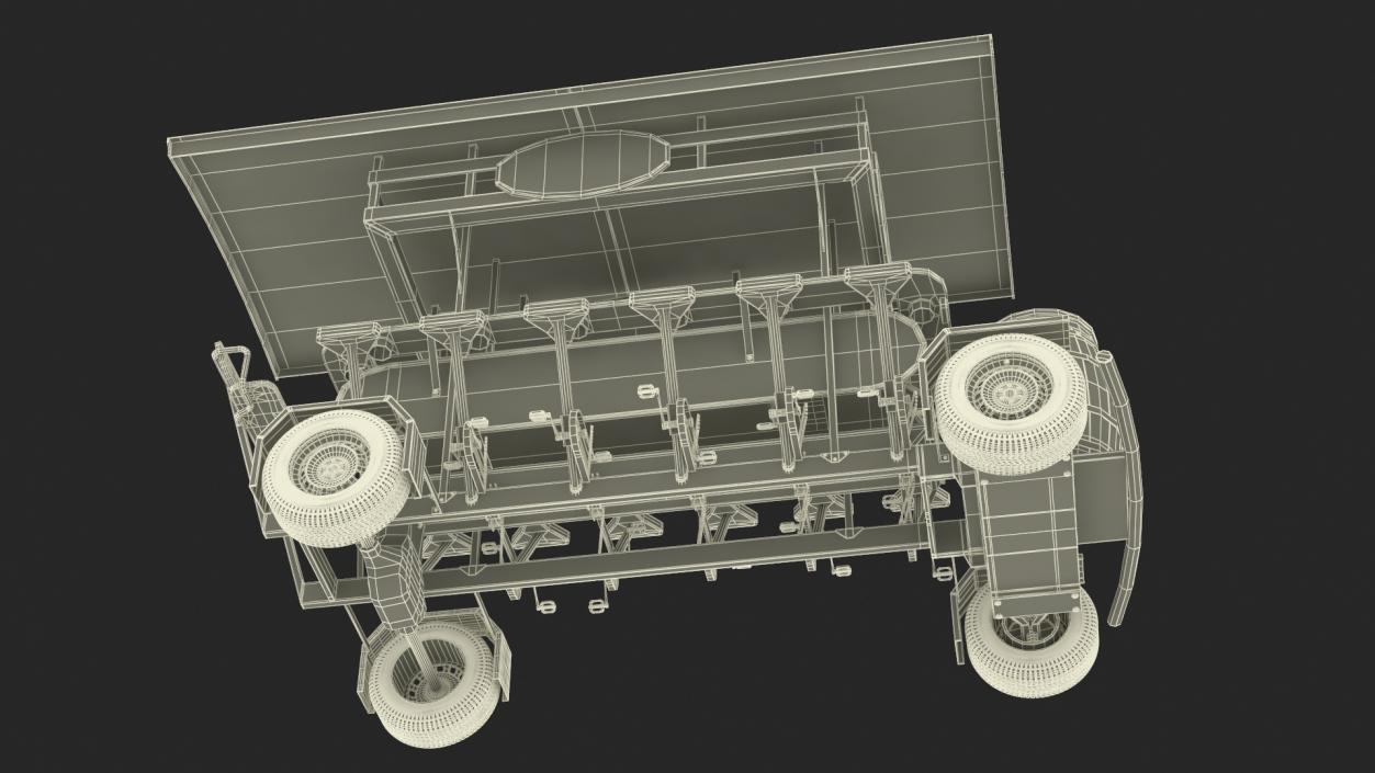 Pedal Pub Party Bike Rigged 3D