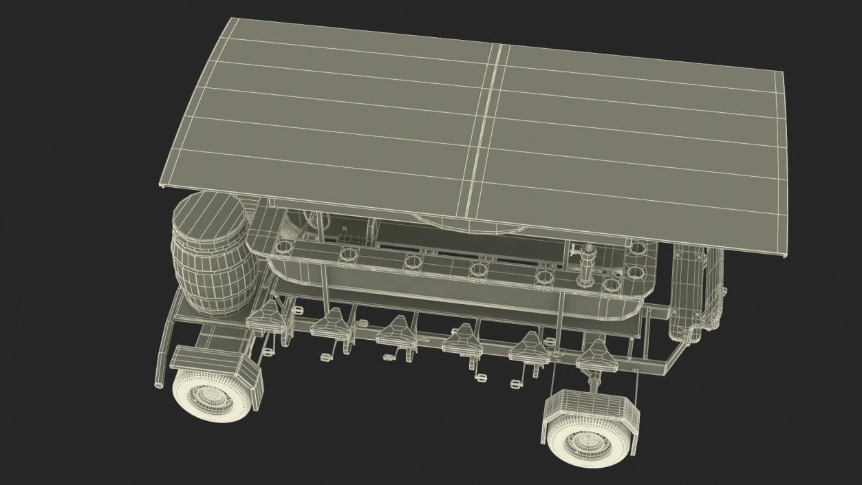 Pedal Pub Party Bike Rigged 3D