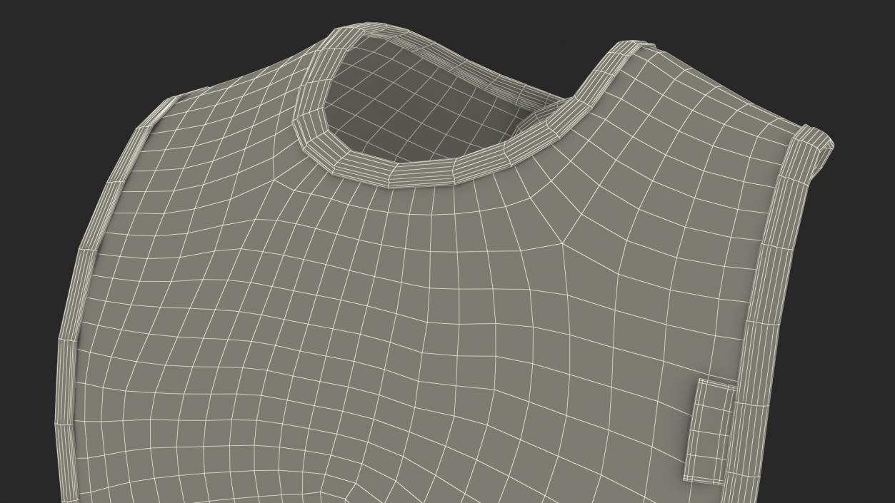 3D model Deployed Baby Bib I Love Mommy