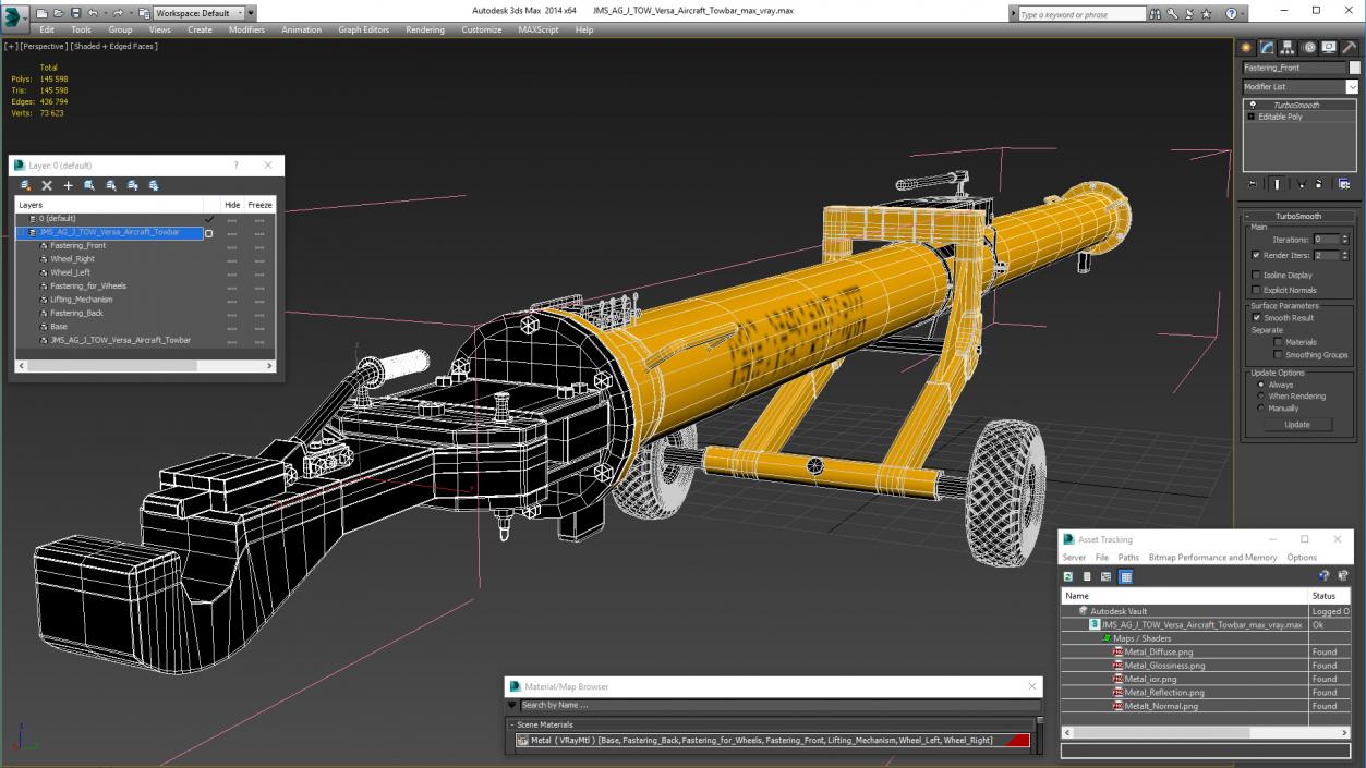 JMS AG J TOW Versa Aircraft Towbar 3D model