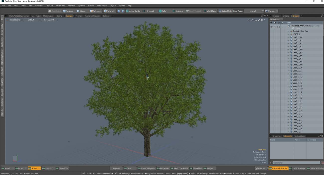 3D Realistic Oak Tree(1)