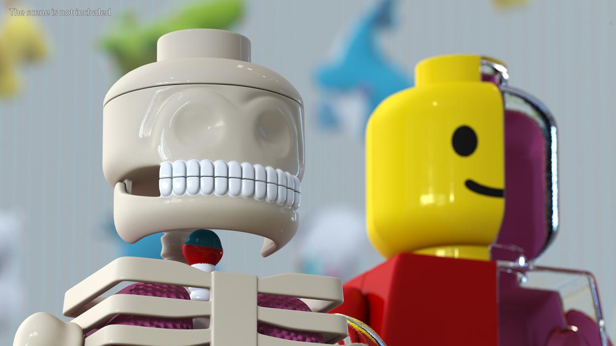 Anatomical LEGO Man Details 3D