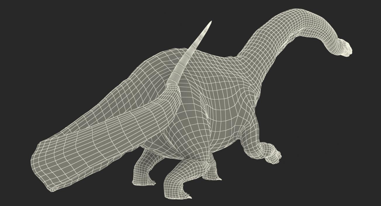 Apatosaurus Dinosaur Rigged 3D