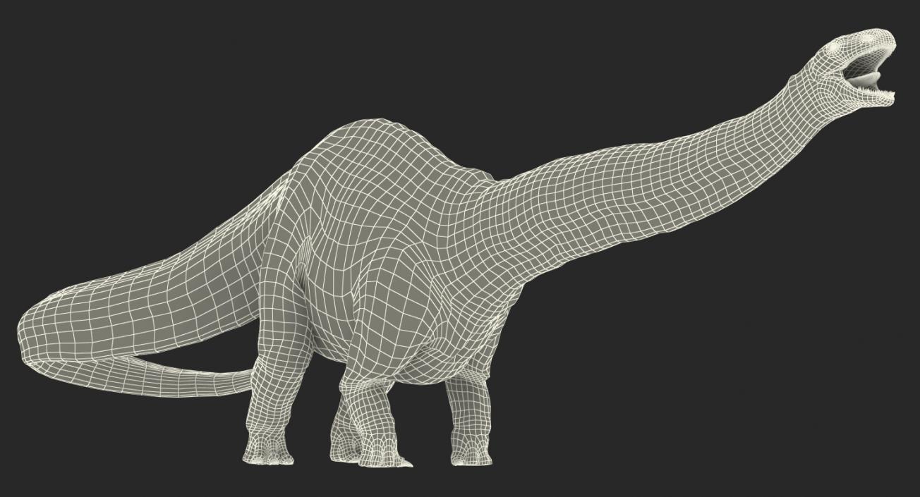 Apatosaurus Dinosaur Rigged 3D