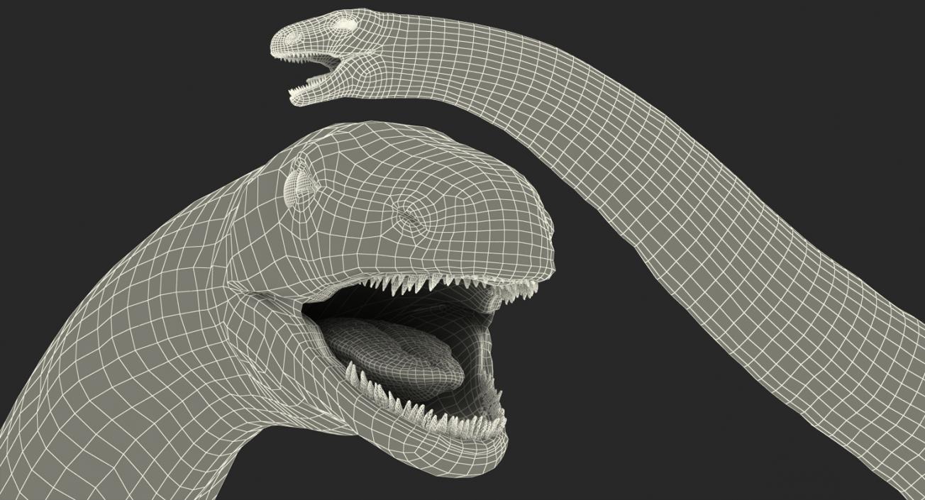 Apatosaurus Dinosaur Rigged 3D