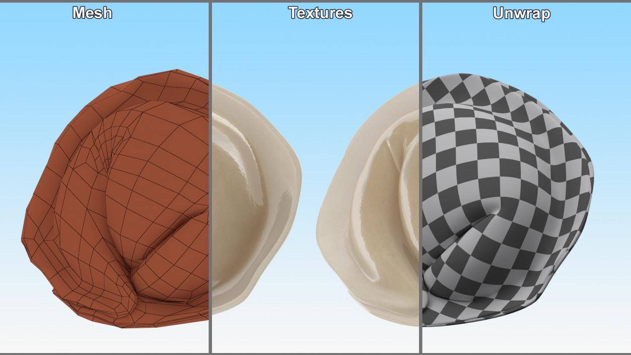 3D model ﻿Cooked Dumplings Collection 2