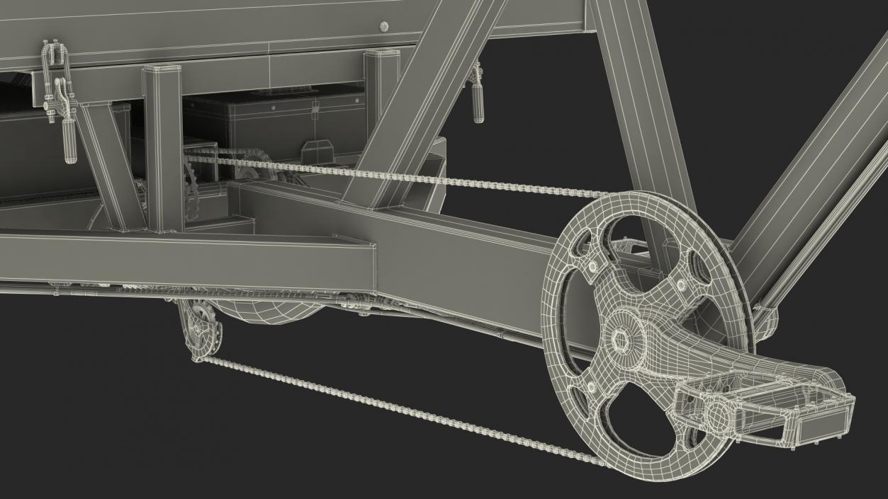 3D model Rad Power Bike RadBurro with Cargo Box Rigged