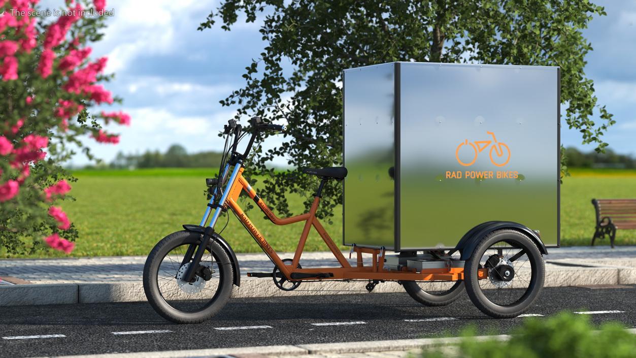 3D model Rad Power Bike RadBurro with Cargo Box Rigged