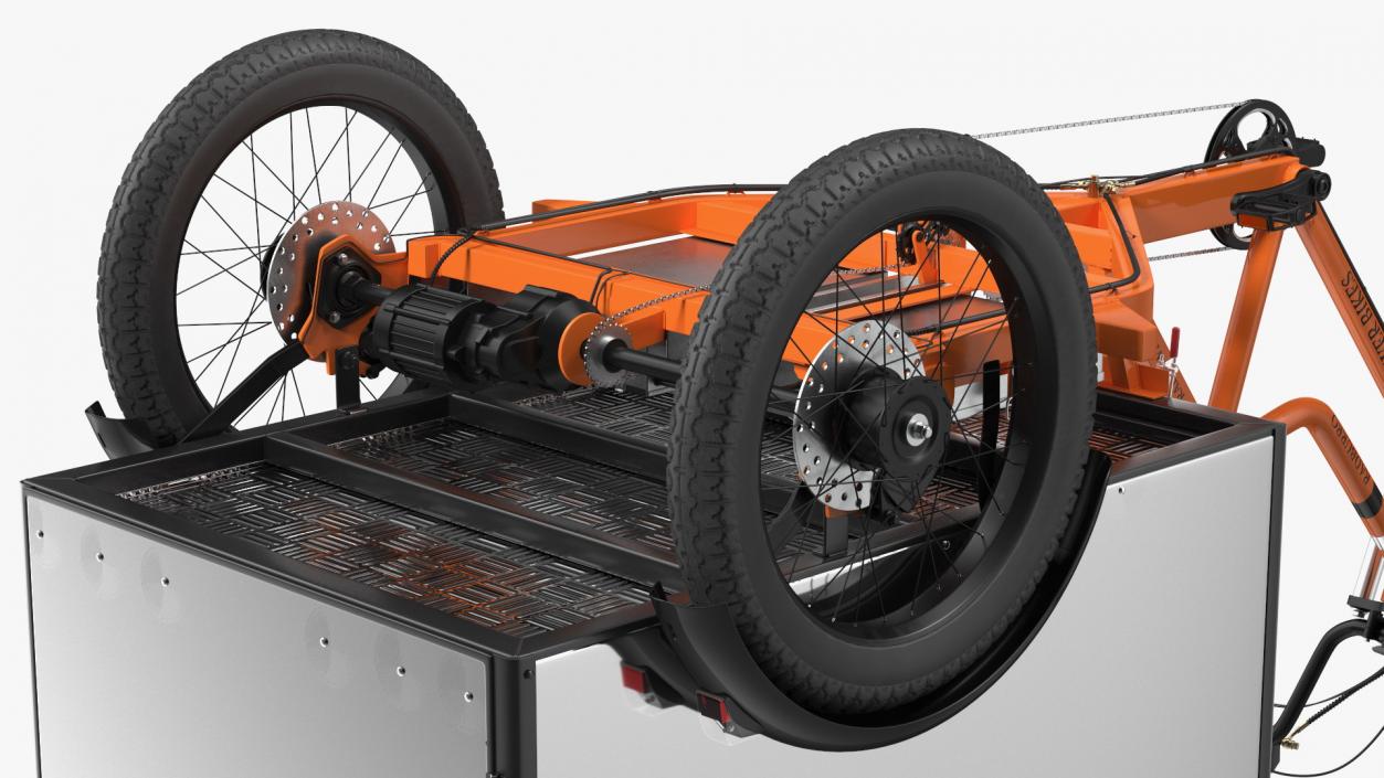 3D model Rad Power Bike RadBurro with Cargo Box Rigged