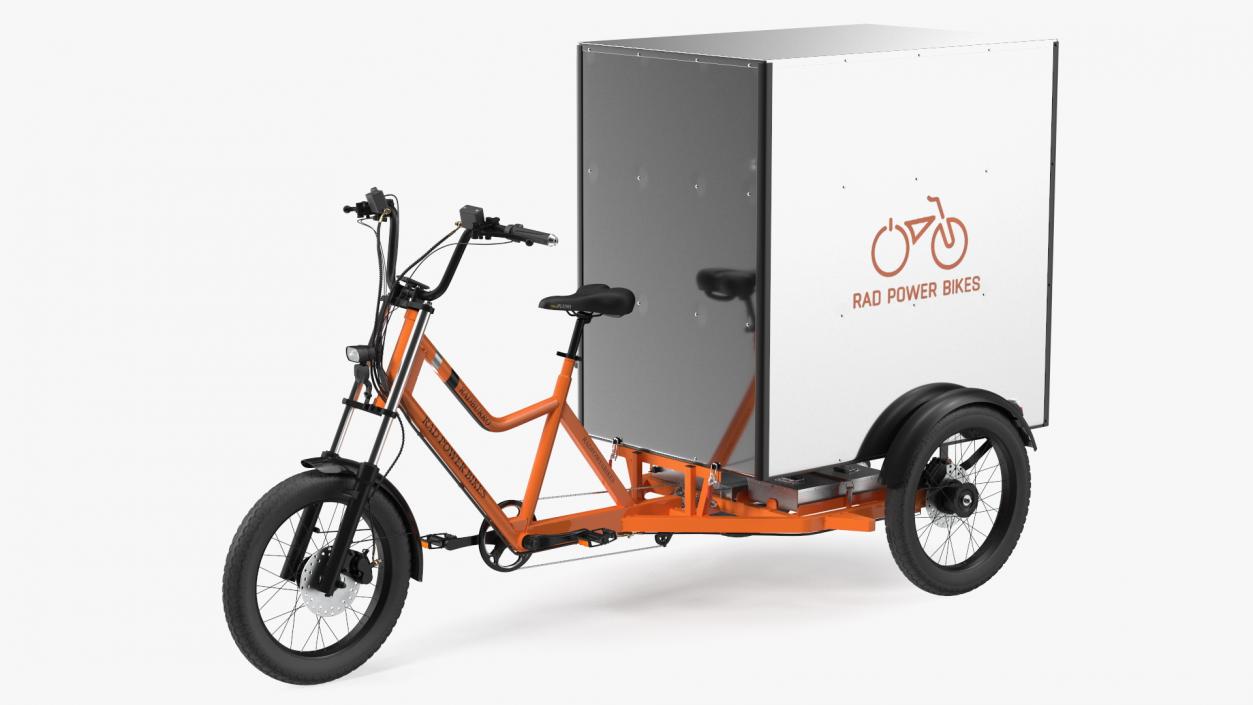 3D model Rad Power Bike RadBurro with Cargo Box Rigged