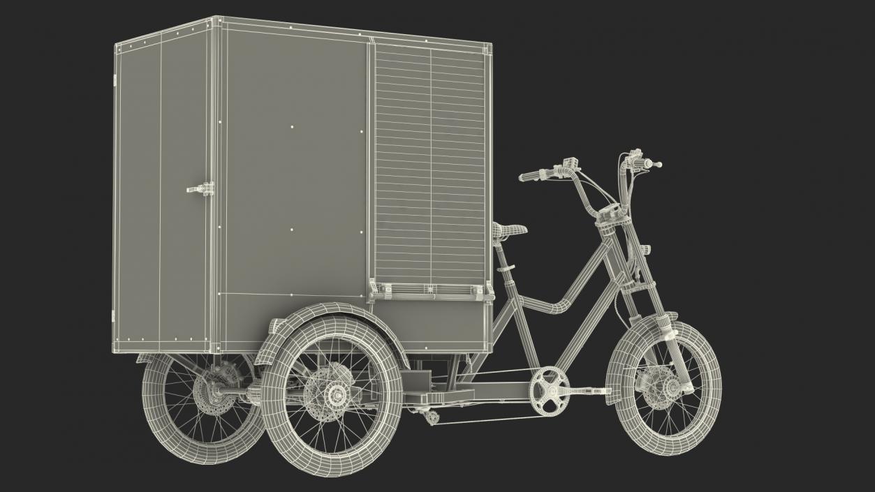 3D model Rad Power Bike RadBurro with Cargo Box Rigged