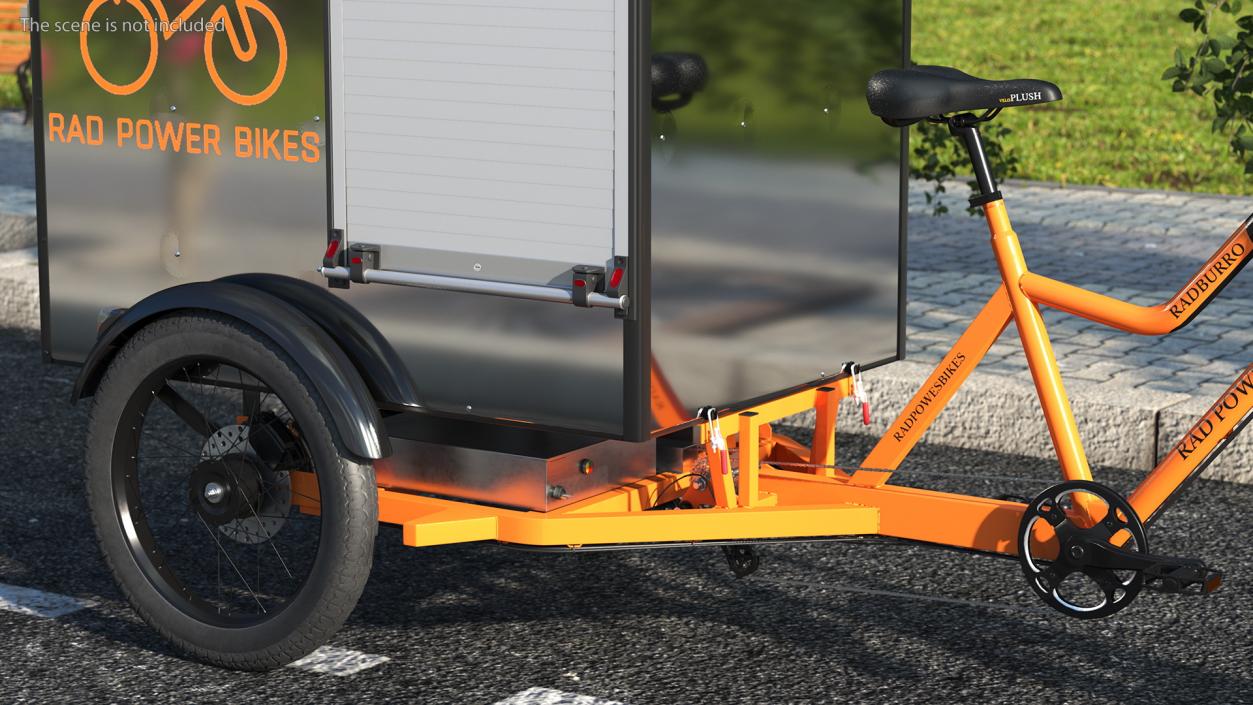 3D model Rad Power Bike RadBurro with Cargo Box Rigged