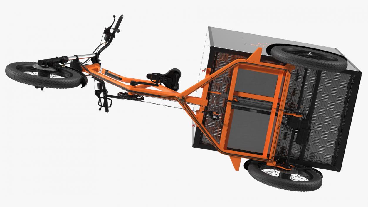 3D model Rad Power Bike RadBurro with Cargo Box Rigged