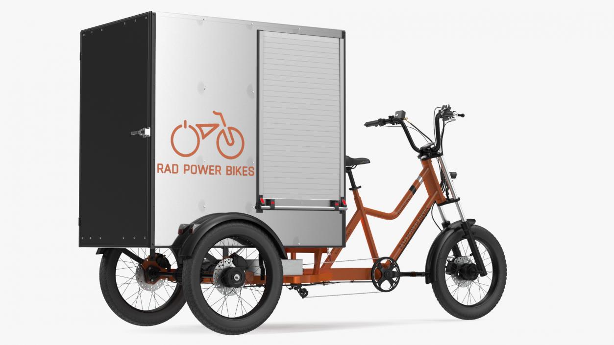 3D model Rad Power Bike RadBurro with Cargo Box Rigged