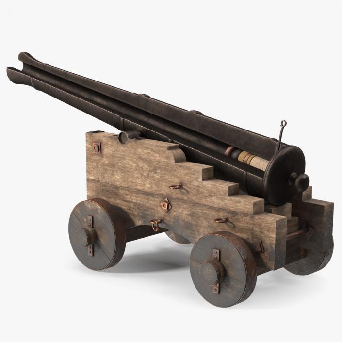 3D model Antique Cannon in the Cut