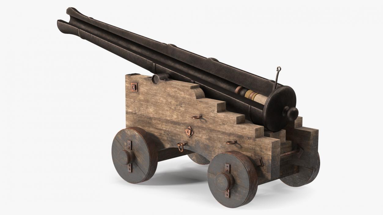 3D model Antique Cannon in the Cut