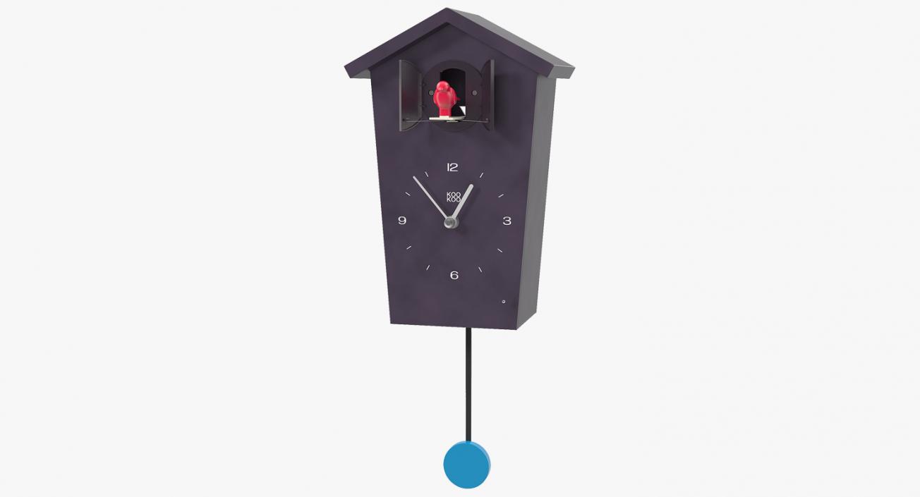 3D Cuckoo Clock Black model