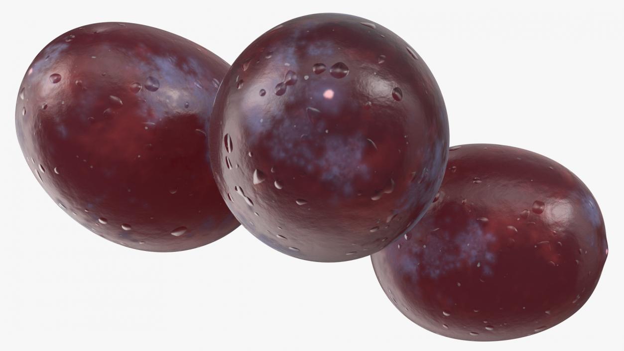 3D Dark Grapes