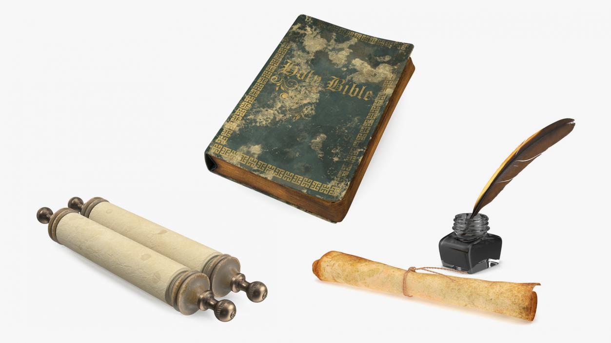 Antique Stationery Collection 3D model