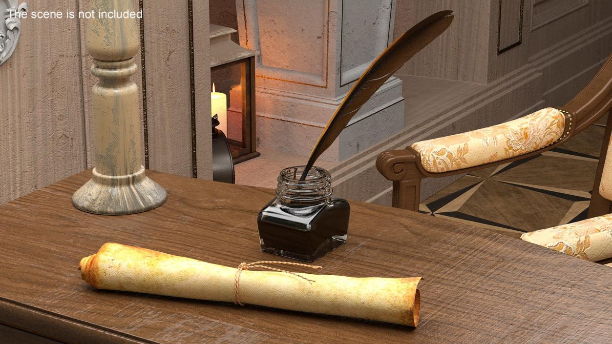 Antique Stationery Collection 3D model