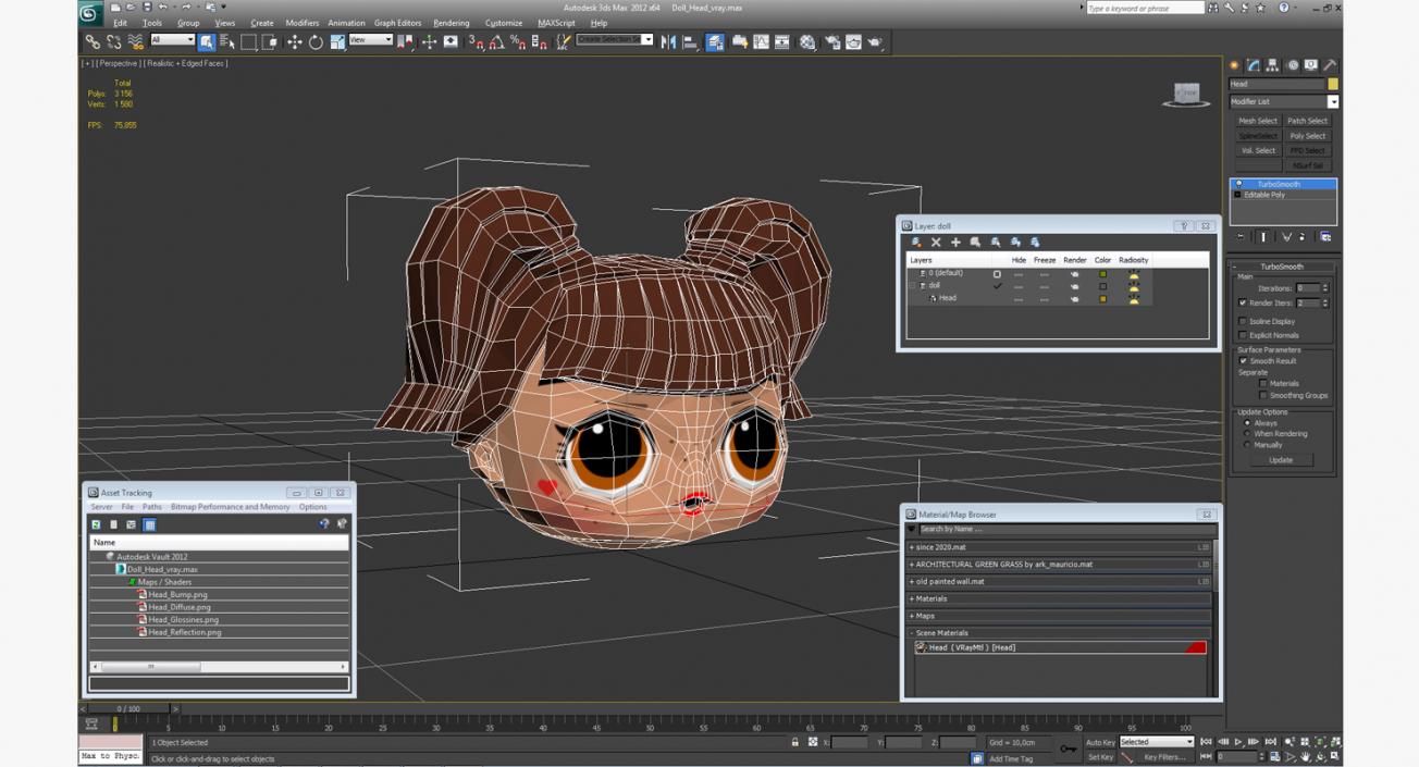 Doll Head 3D model