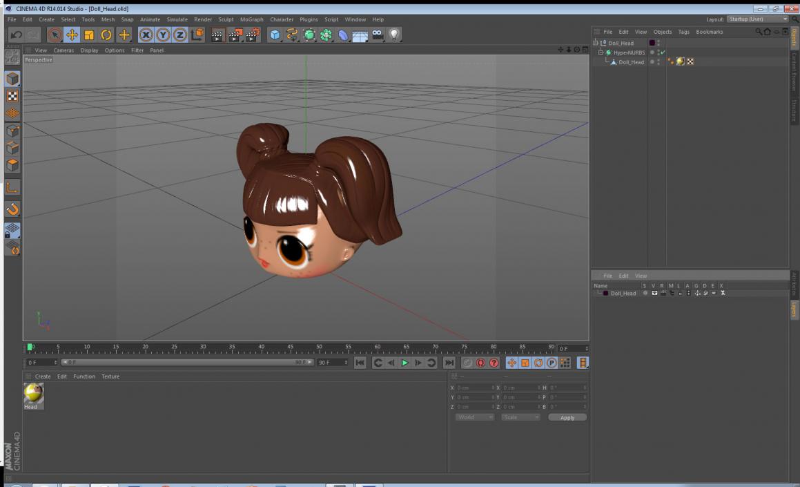 Doll Head 3D model