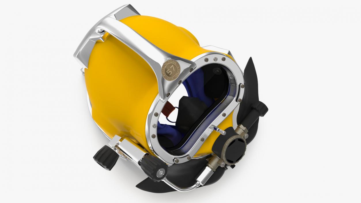 3D model Kirby Morgan 57 Commercial Diving Helmet