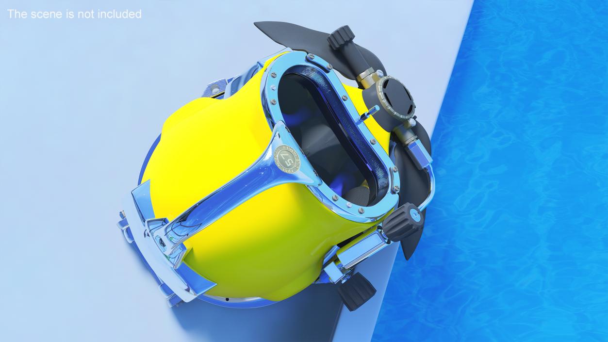 3D model Kirby Morgan 57 Commercial Diving Helmet