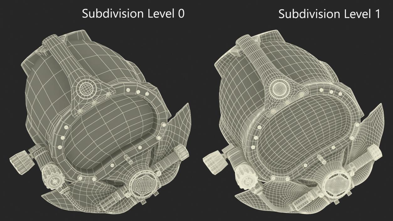 3D model Kirby Morgan 57 Commercial Diving Helmet