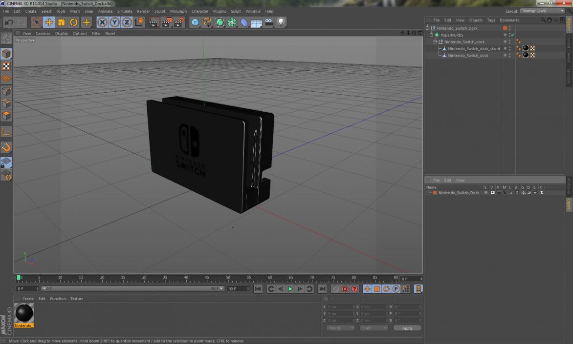 3D model Nintendo Switch Dock