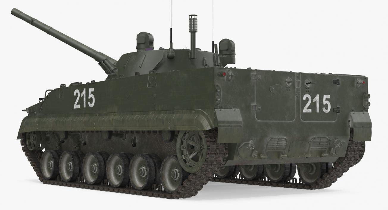 3D Rigged Russian Military Vehicles Collection model