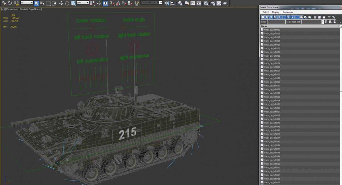 3D Rigged Russian Military Vehicles Collection model