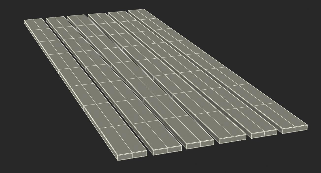 Old Wood Planks Set 3D model