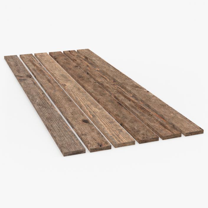 Old Wood Planks Set 3D model