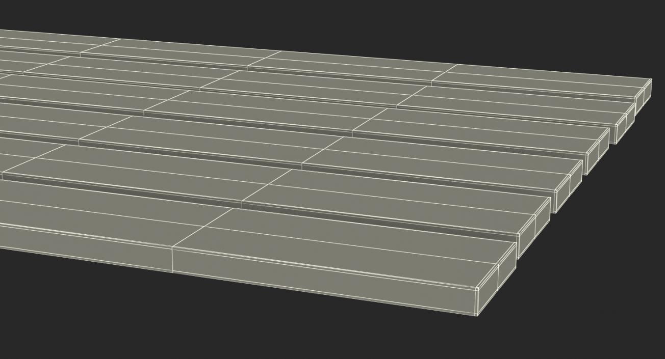 Old Wood Planks Set 3D model