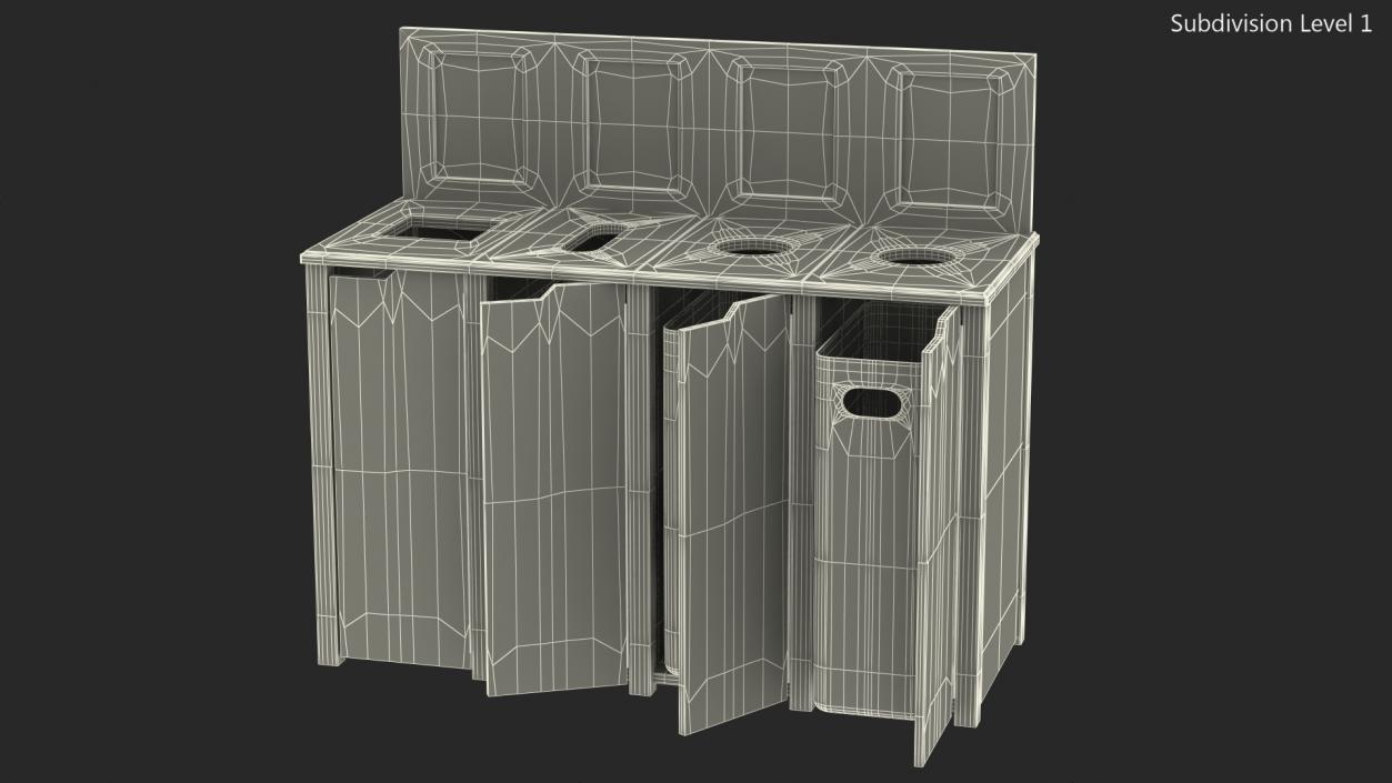 Sort Recycling Bins 3D model