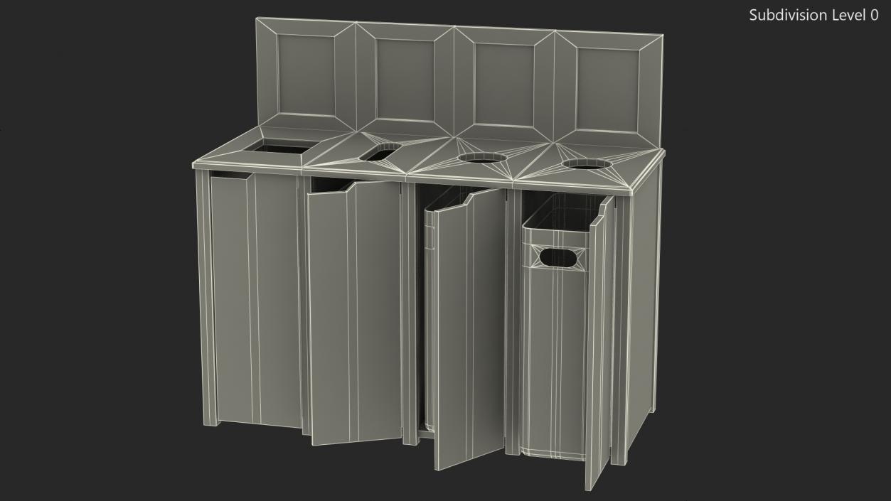 Sort Recycling Bins 3D model