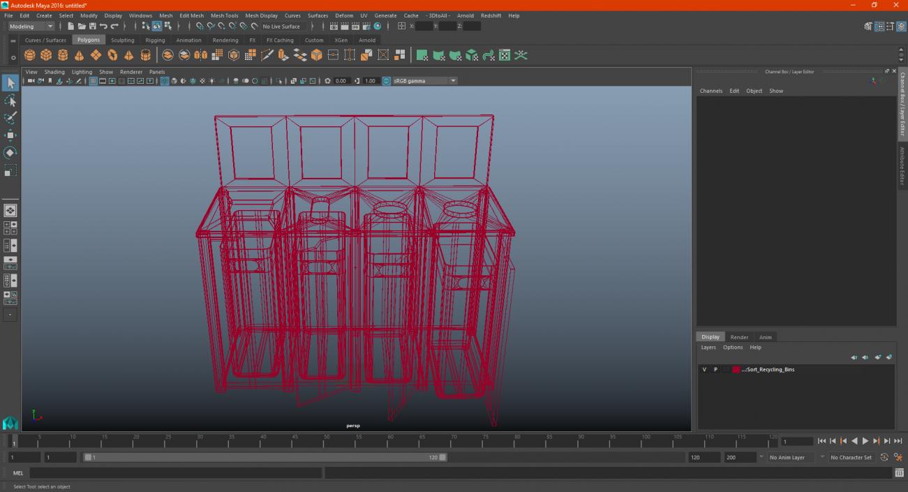 Sort Recycling Bins 3D model