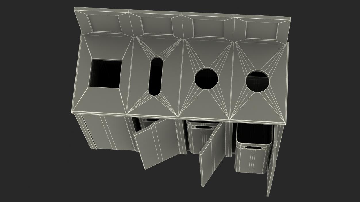 Sort Recycling Bins 3D model