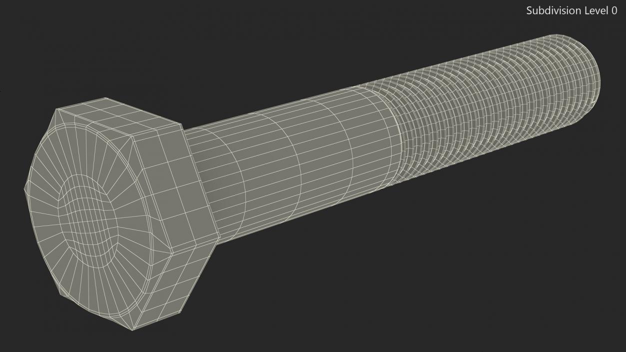 3D model Hex Bolt 2