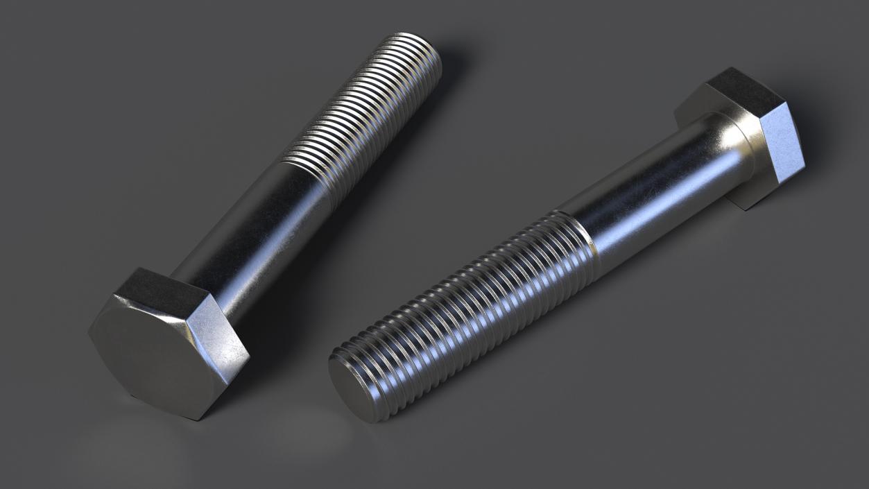 3D model Hex Bolt 2