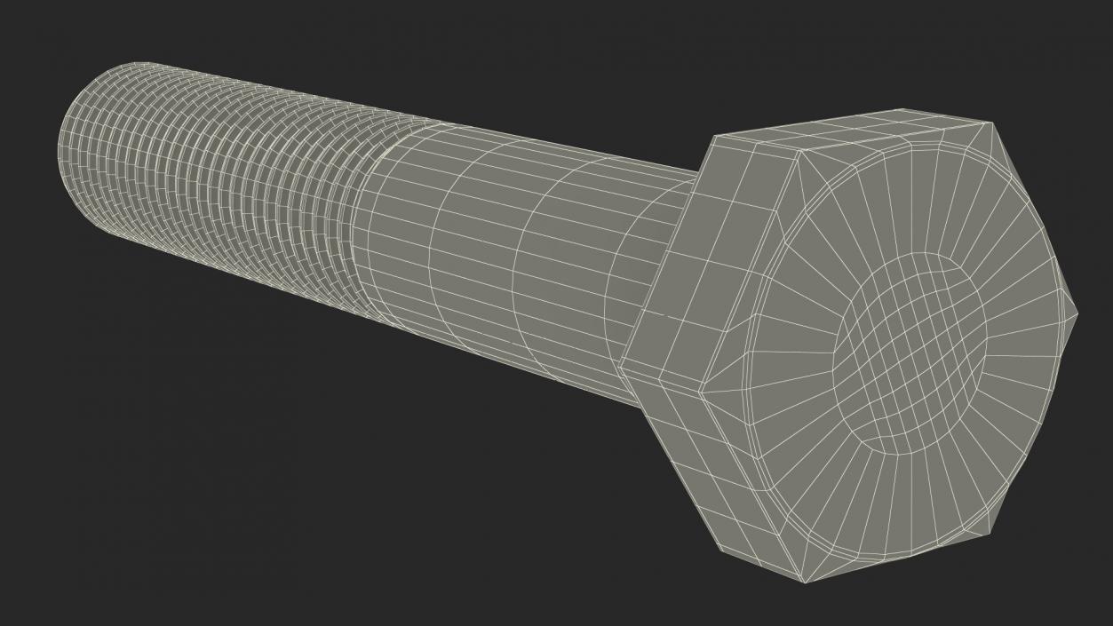 3D model Hex Bolt 2