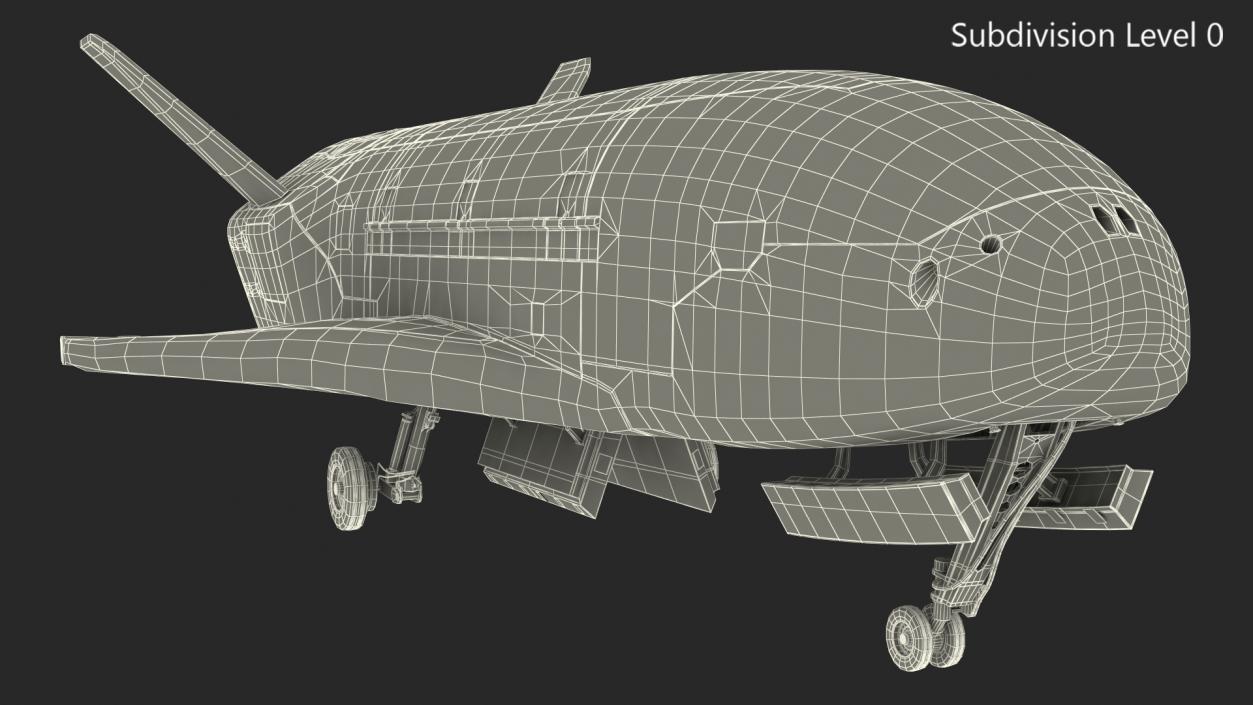 3D Boeing X37 Reusable Robotic Spacecraft model