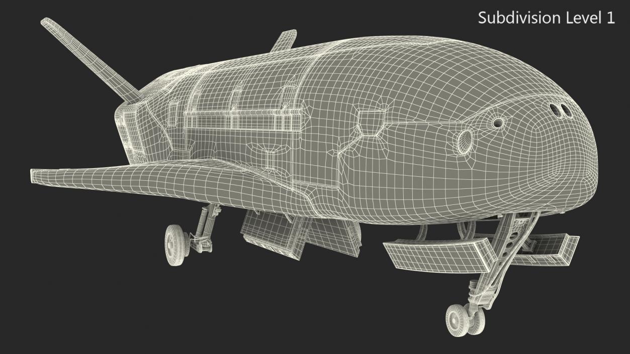 3D Boeing X37 Reusable Robotic Spacecraft model