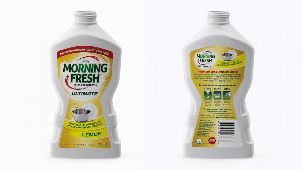 Dishwashing Liquid Morning Fresh Open Bottle 3D model