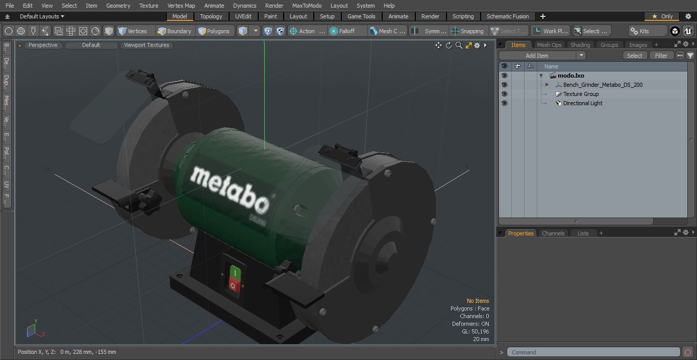 Bench Grinder Metabo DS 201 3D