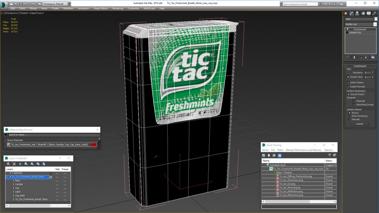 3D Tic Tac Freshmints Breath Mints