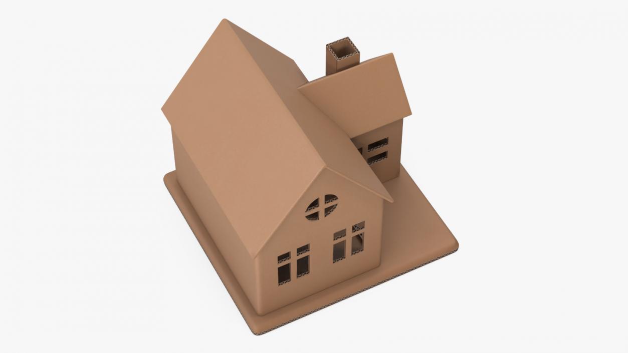 Cardboard Miniature House 2 3D