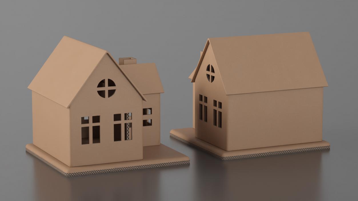 Cardboard Miniature House 2 3D